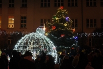 Rozświetlenie choinki w Goleszowie